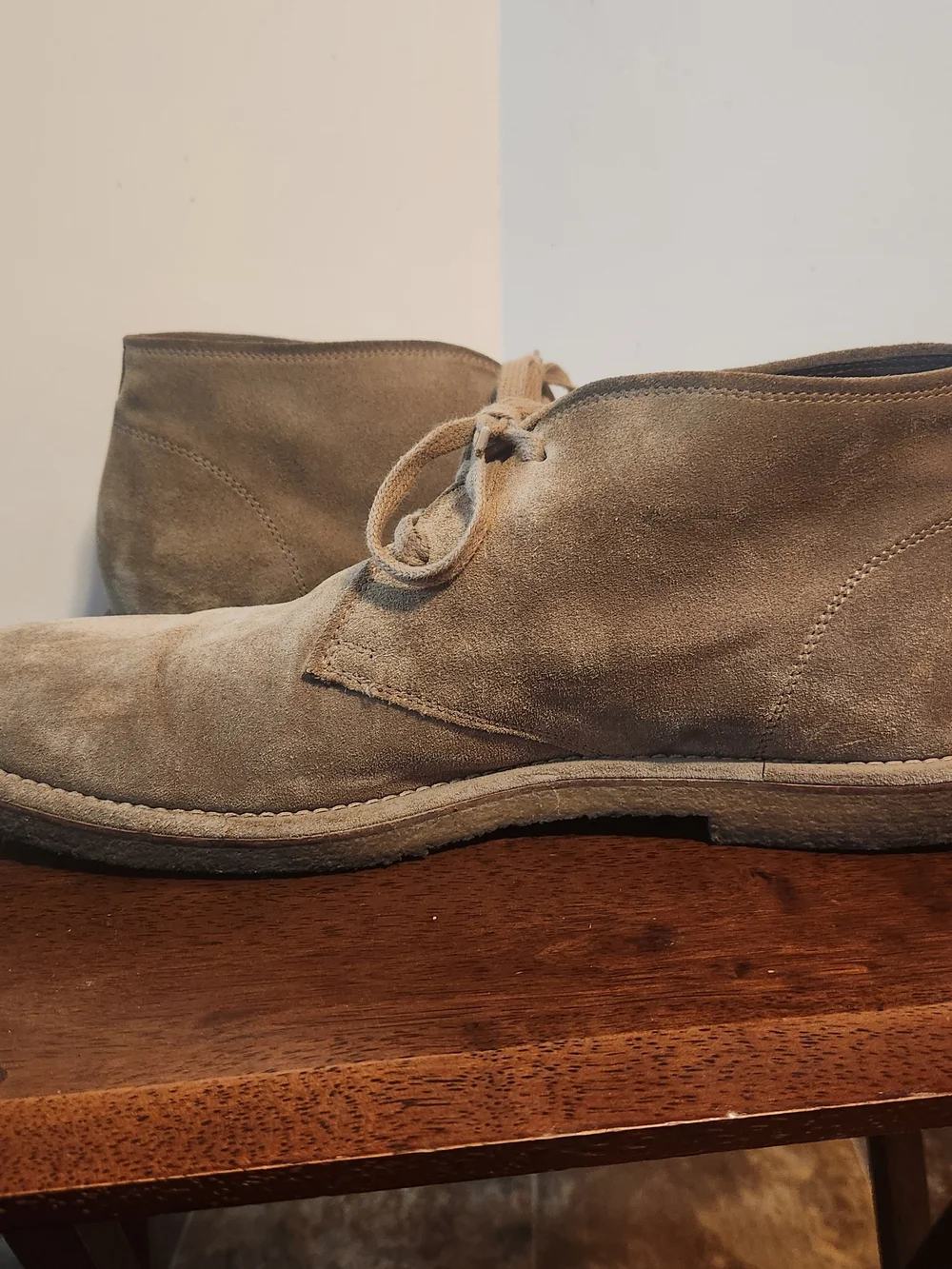 Allen Edmonds Montauk Suede Chukka Boot Crepe Sole Shoe Italy Mens Sz 9D Beige